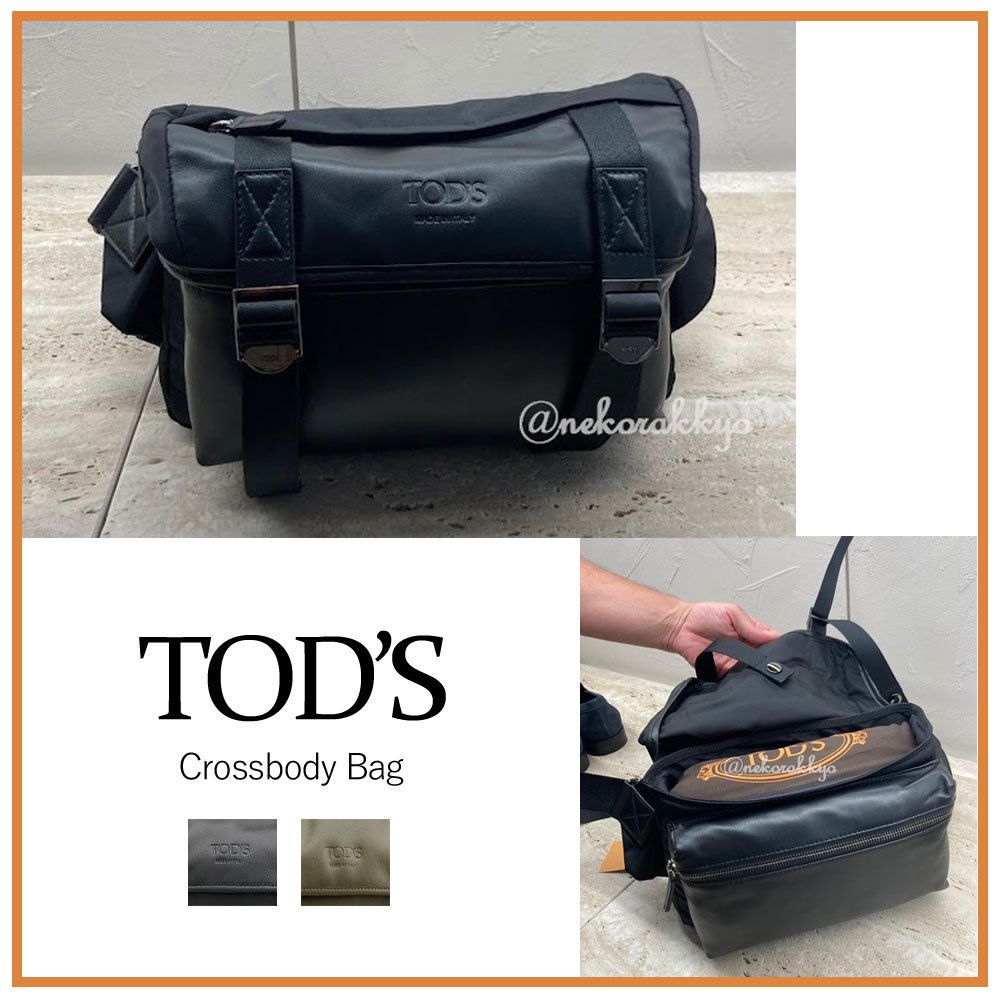 TOD'S＊Crossbody Bag メンズ ショルダーバッグ＊送料込 (TOD'S