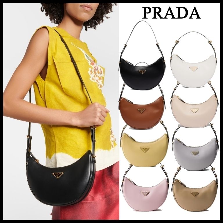 PRADA】プラダ アーケ レザーショルダーバッグ (PRADA/ショルダー