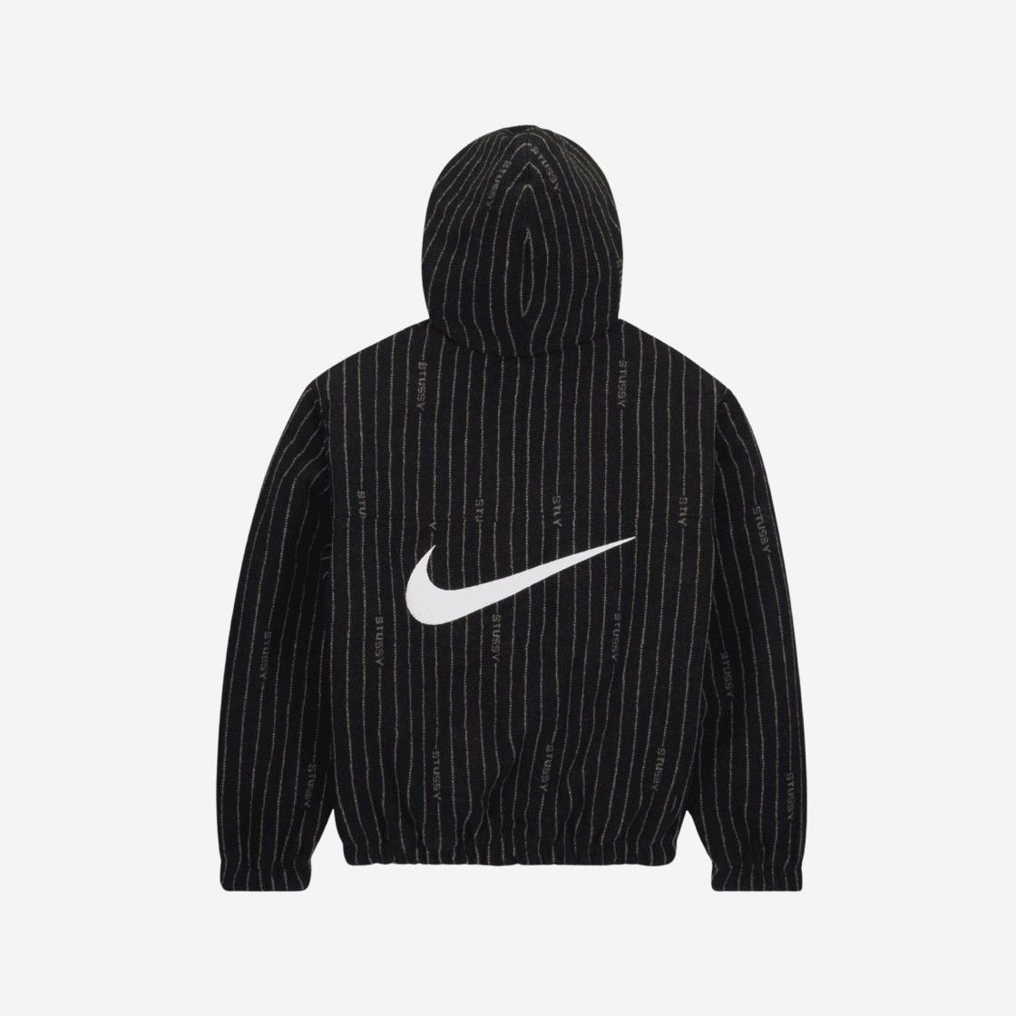 STUSSY】 Nike x Stussy NRG Striped Wool Jacket Black (STUSSY