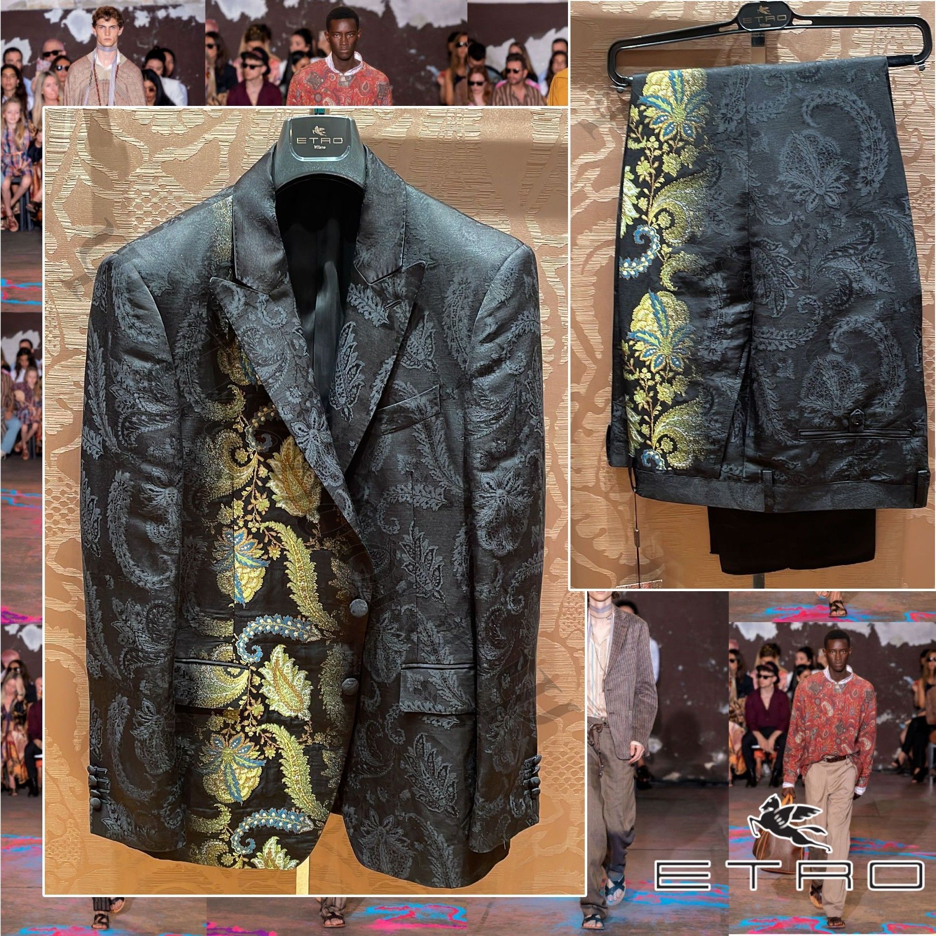 ETRO フローラル ペイズリー ジャカード セットアップ (ETRO