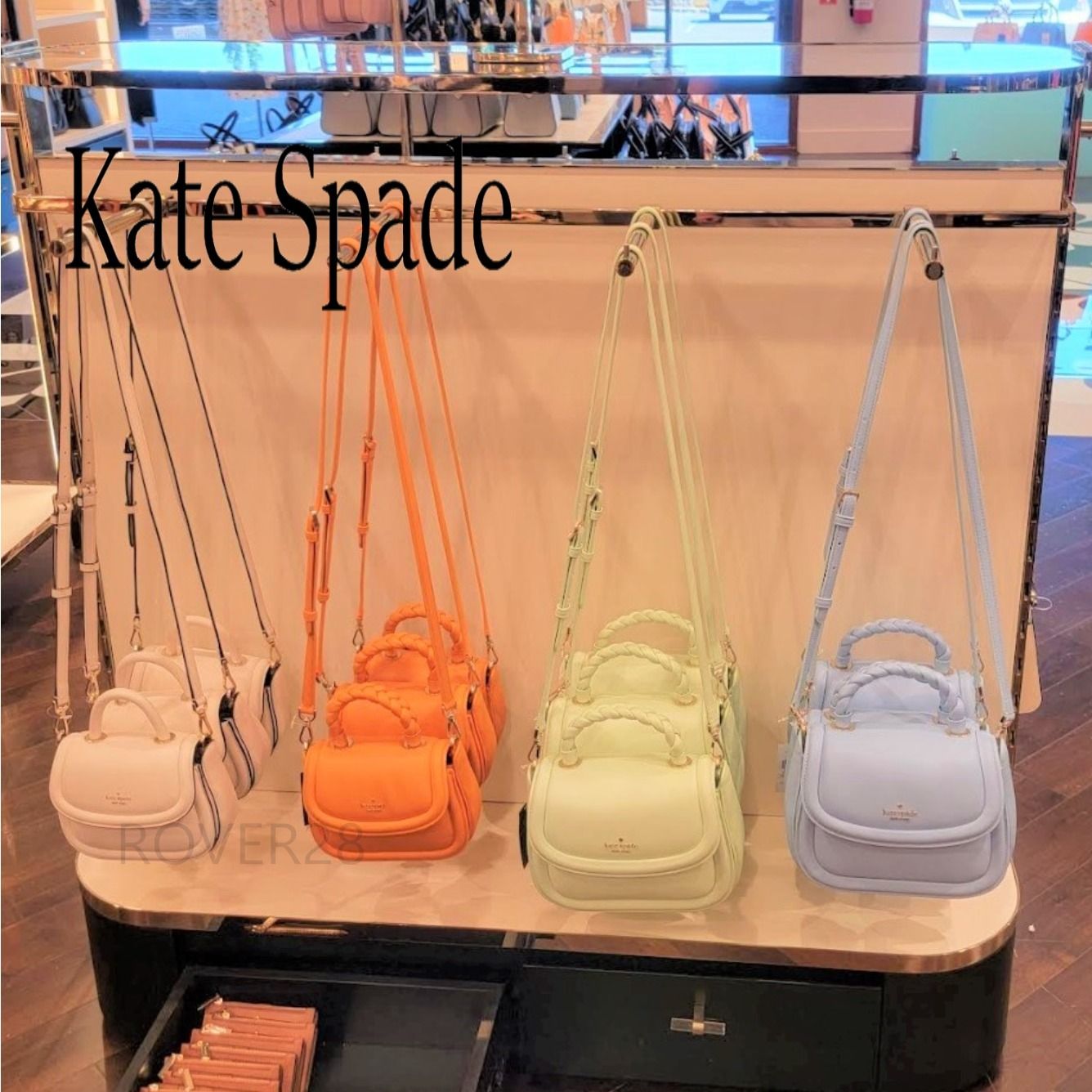 kate spade Puffy Top Handle クロスボディ フォルムがカワイイ (kate