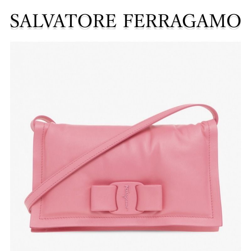 FERRAGAMO Viva Bow ヴァラ ボウ ミニ ショルダーバッグ (FERRAGAMO