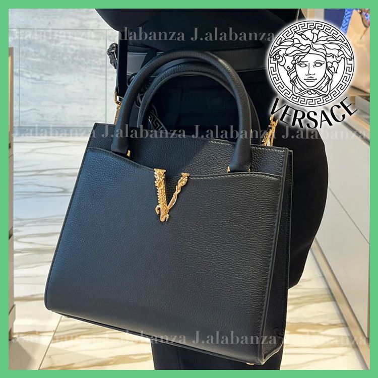 ヴェルサーチェ☆Vロゴ ショルダーバッグ (VERSACE/ショルダーバッグ