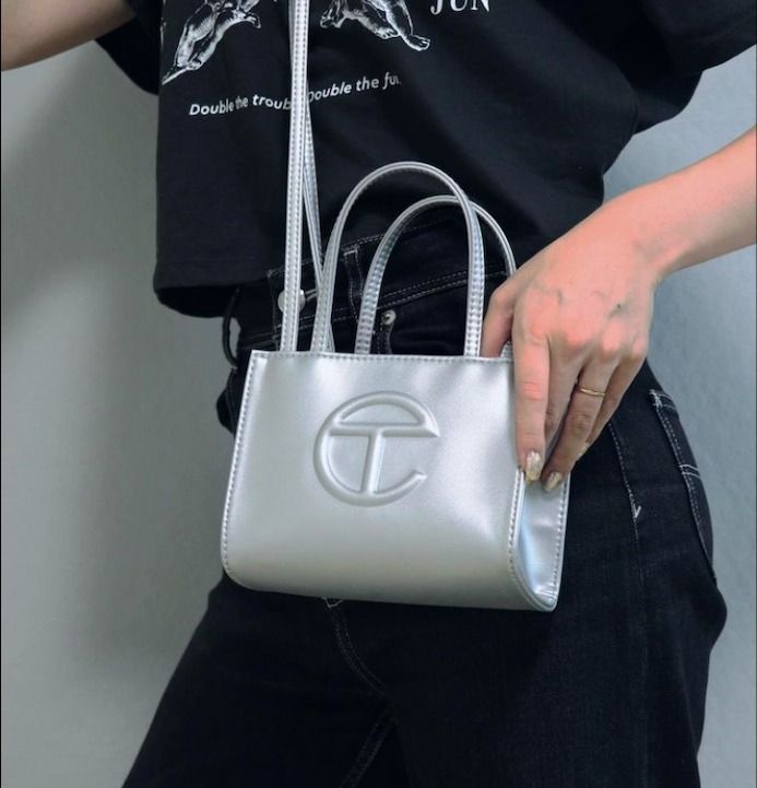 即お届 Telfar テルファースモール ショッピングバッグ シルバー