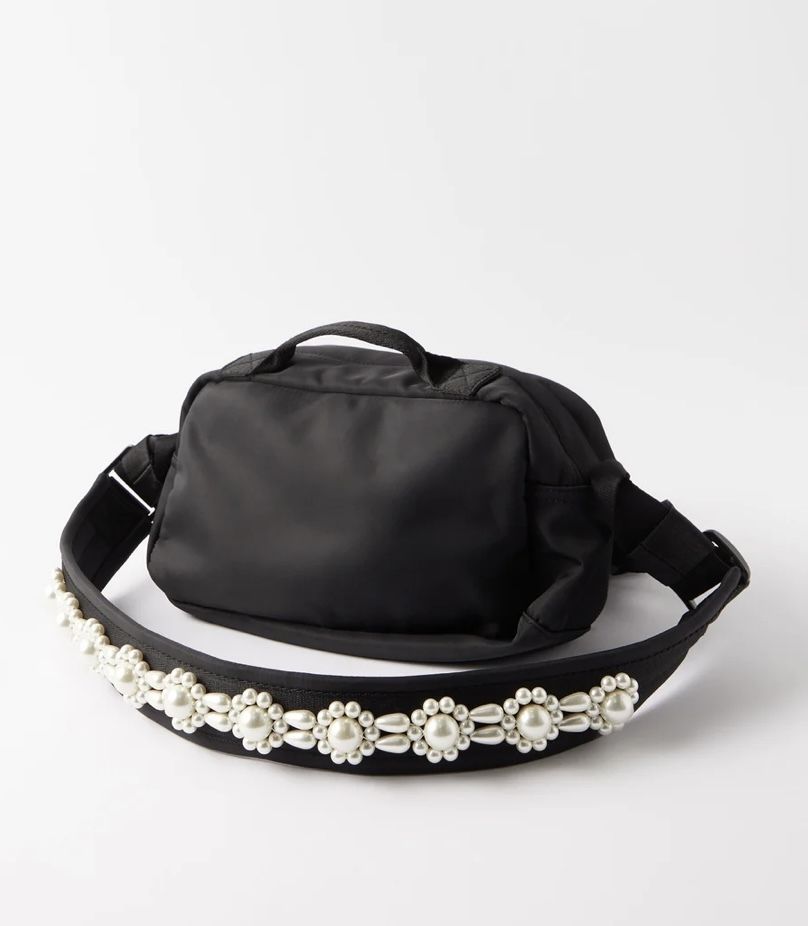 シモーンロシャ□パール ナイロンクロスボディバッグ (Simone Rocha