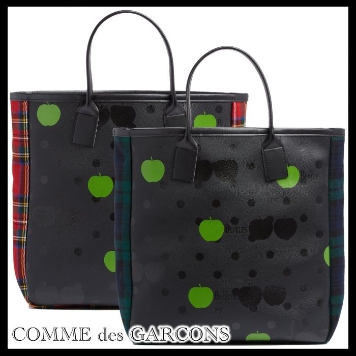 COMME des GARCONS THE BEATLES CDG Tartan Check Tote Bag (COMME des
