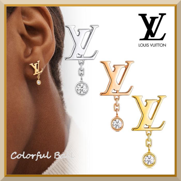 安心国内】Louis Vuitton ピアス イディール ブロッサム 片耳 (Louis
