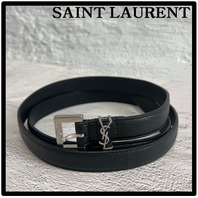 関税込☆SAINT LAURENT☆サンローラン メンズ カサンドラ ベルト