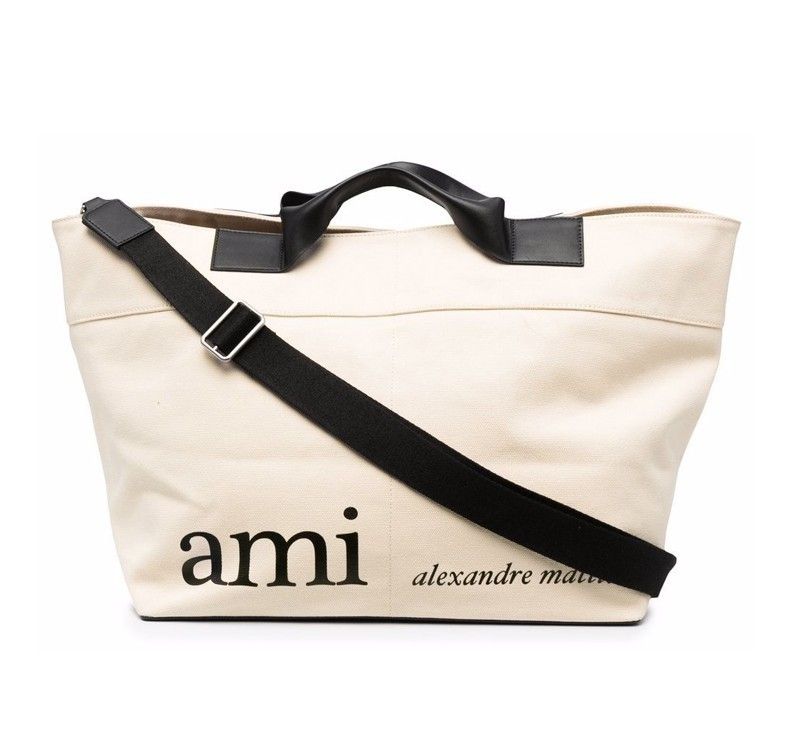 AMI(アミ) ロゴ キャンバス トートバッグ[正規品/関税込/送料込] (AMI