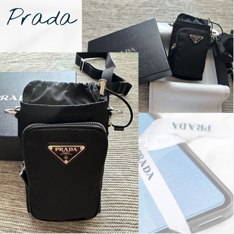 関税込み☆PRADA☆リナイロンショルダーバッグ/スマホショルダー