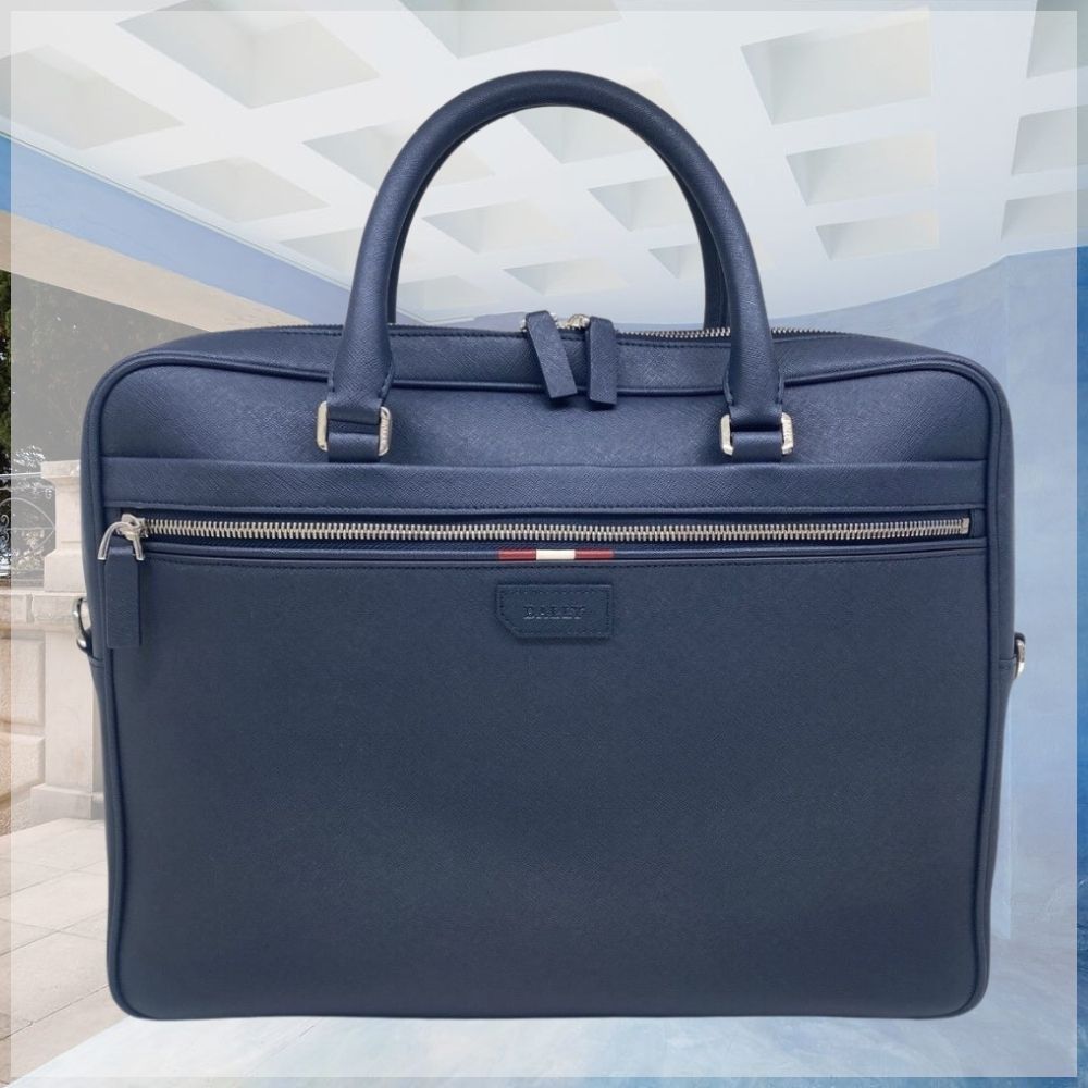 都会的 バリー ビジネスバッグ Pauly ブリーフケース ストライプ