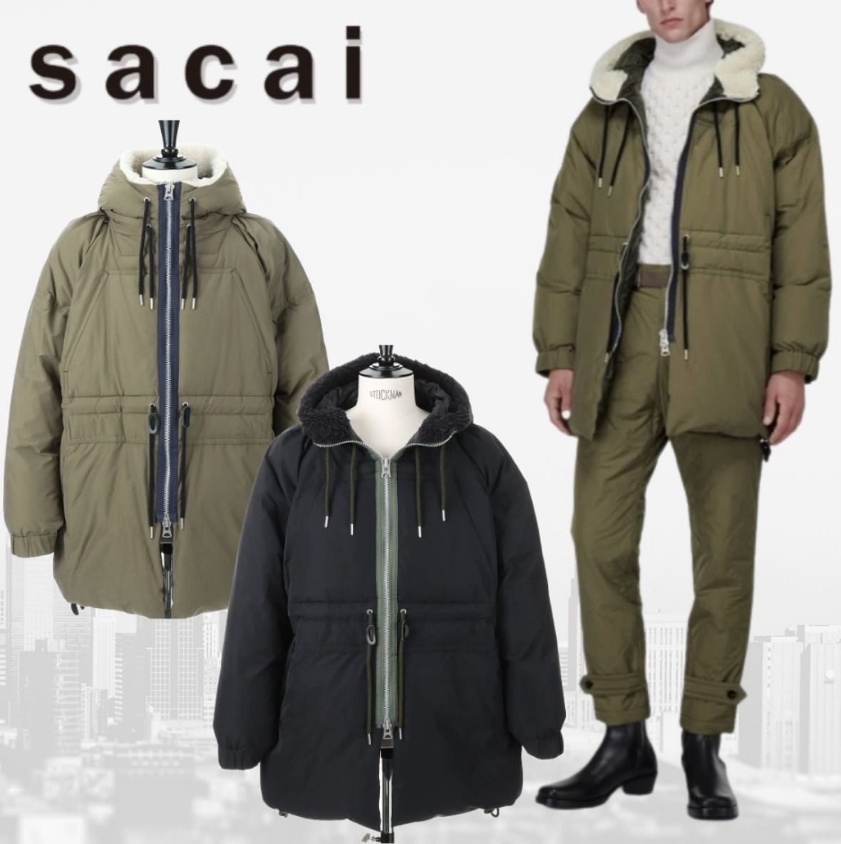 sacai サカイ Padded Blouson パッド入り ブルゾン ジャケット (sacai