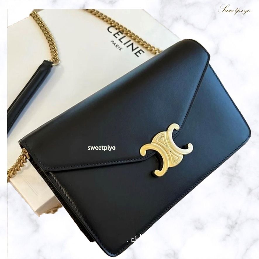 セリーヌ ショルダーバッグ チェーンウォレット トリオンフ ロゴ