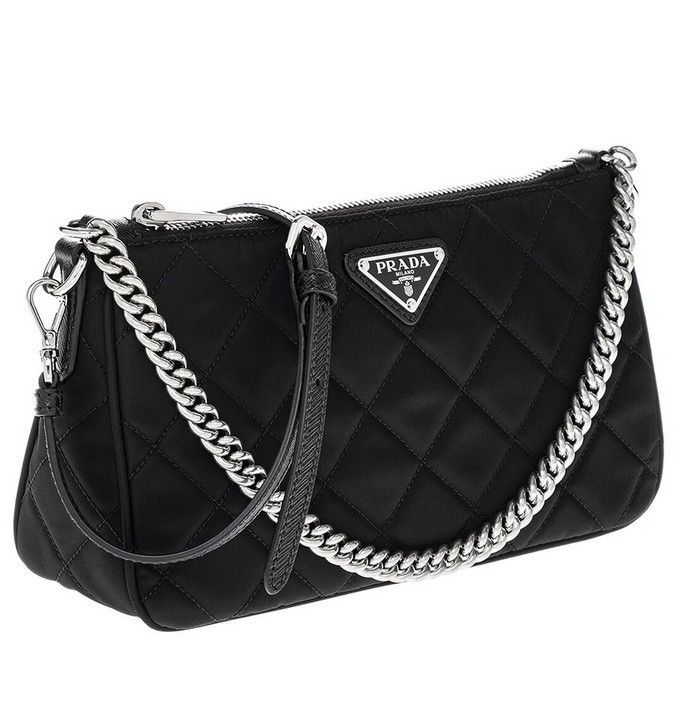 PRADA プラダ キルティング ナイロン 2WAYバッグ チェーン (PRADA