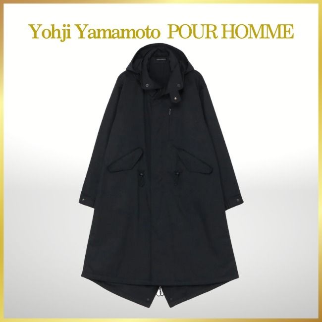 YOHJI YAMAMOTO / POUR HOMME ]T/C TWILL モッズコート/送料込 (Yohji