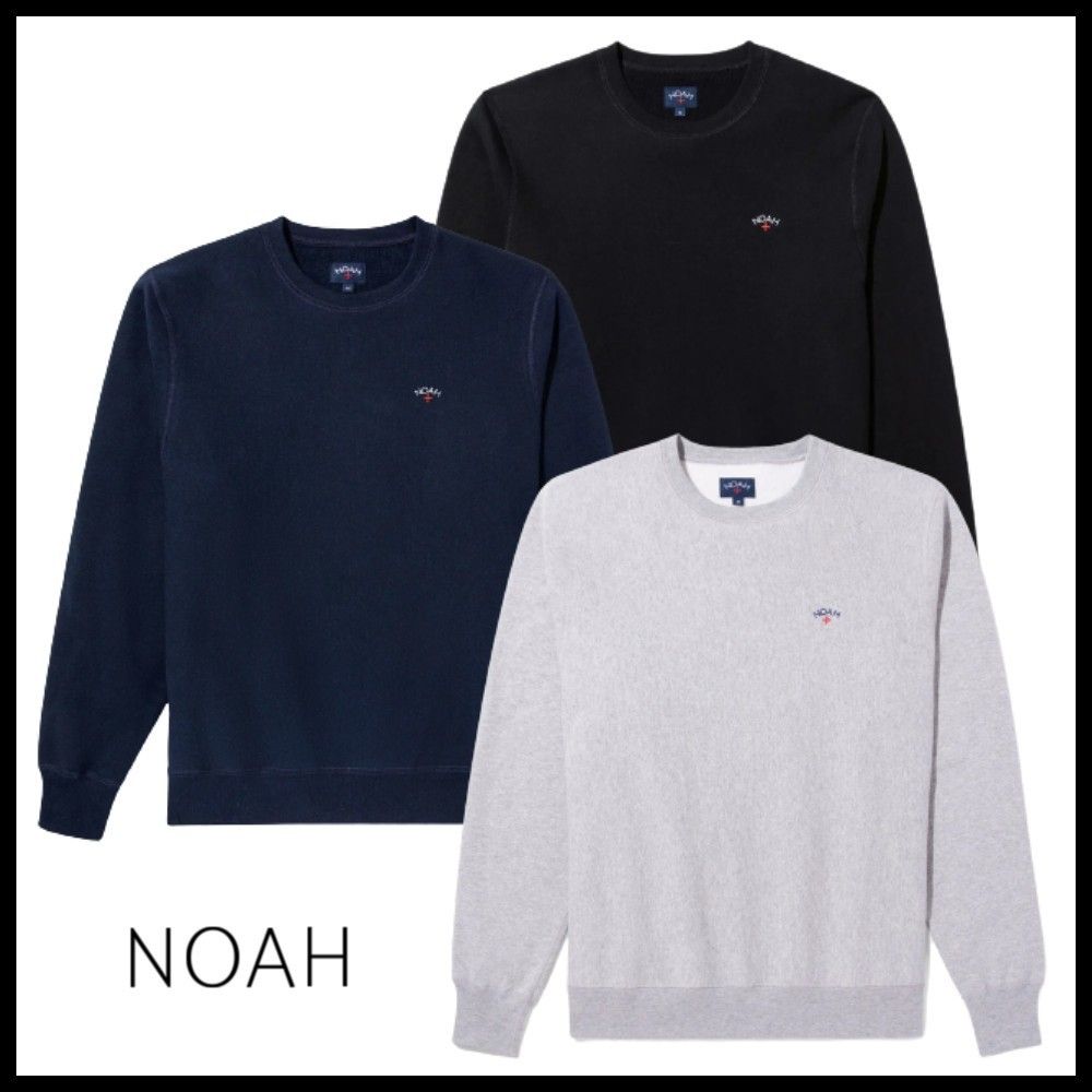 NOAH ノア 人気 ロゴ入り クルーネック フリース クラシック (NOAH