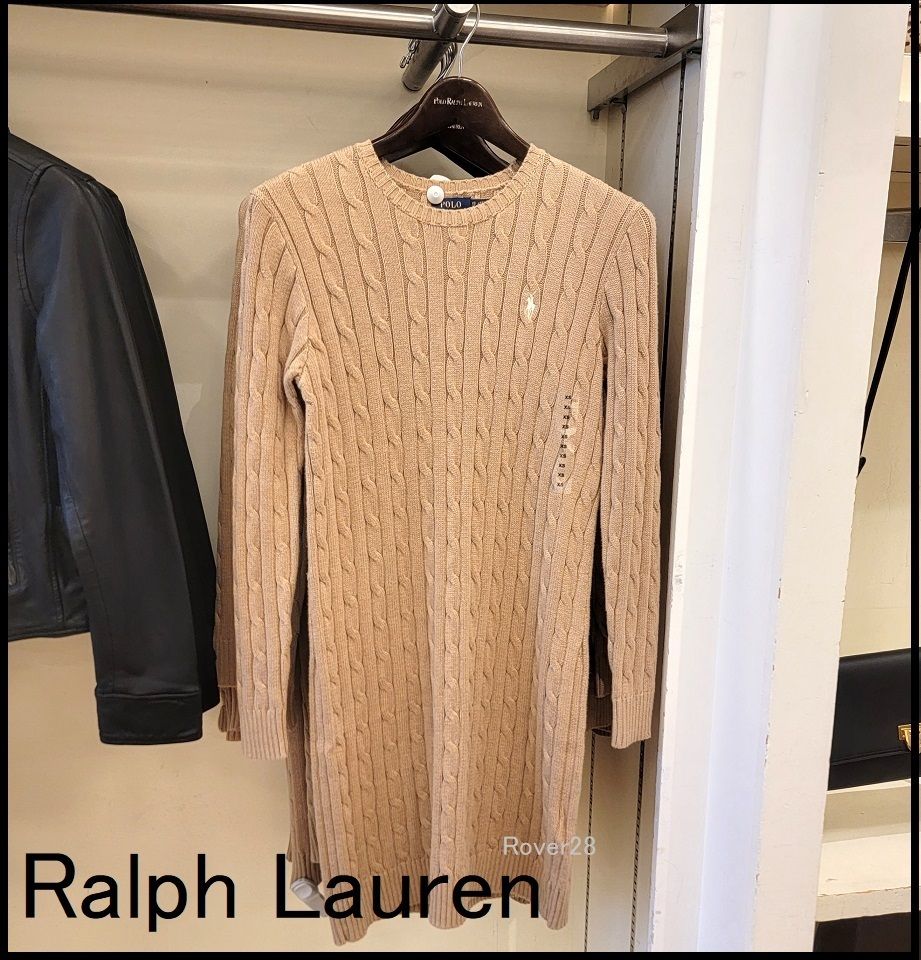 セール【Ralph Lauren】上品・使える☆ ケーブルニット ワンピ