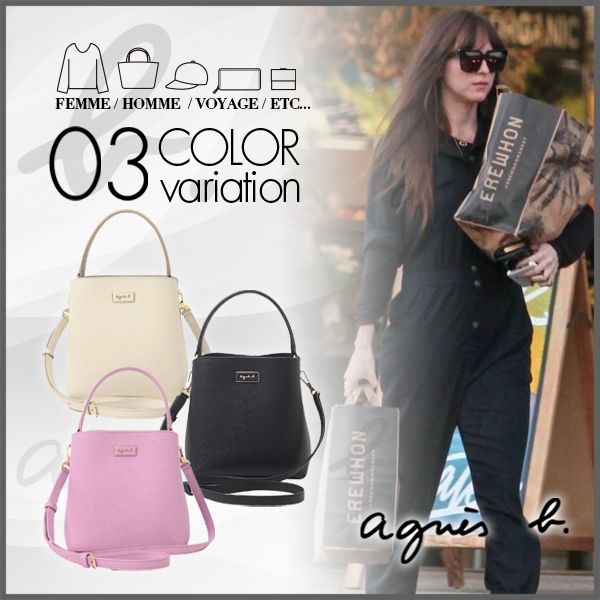 agnes b.】アニエスベー QAS02Z－06 2wayワンハンドルバッグ (Agnes b