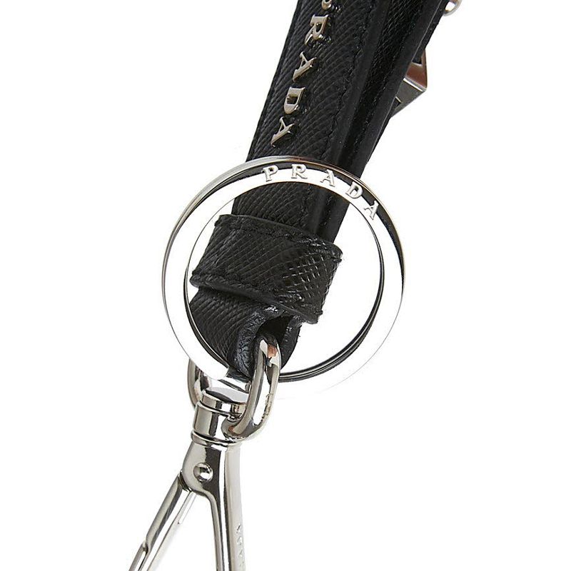 ☆送料関税込☆PRADA サフィアーノ トライアングル キーリング (PRADA