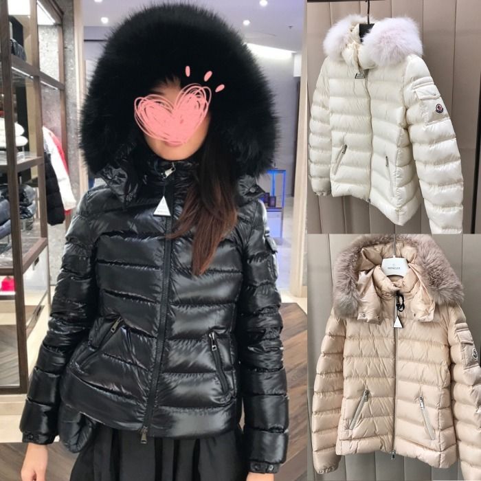 パリ直営店買付【MONCLER】Badyfフードファー付きショートダウン