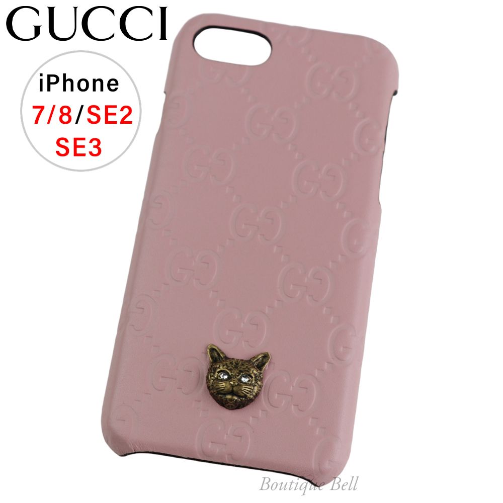 国内即発！グッチ グッチシマ キャット iPhone7/8/SEケース (GUCCI