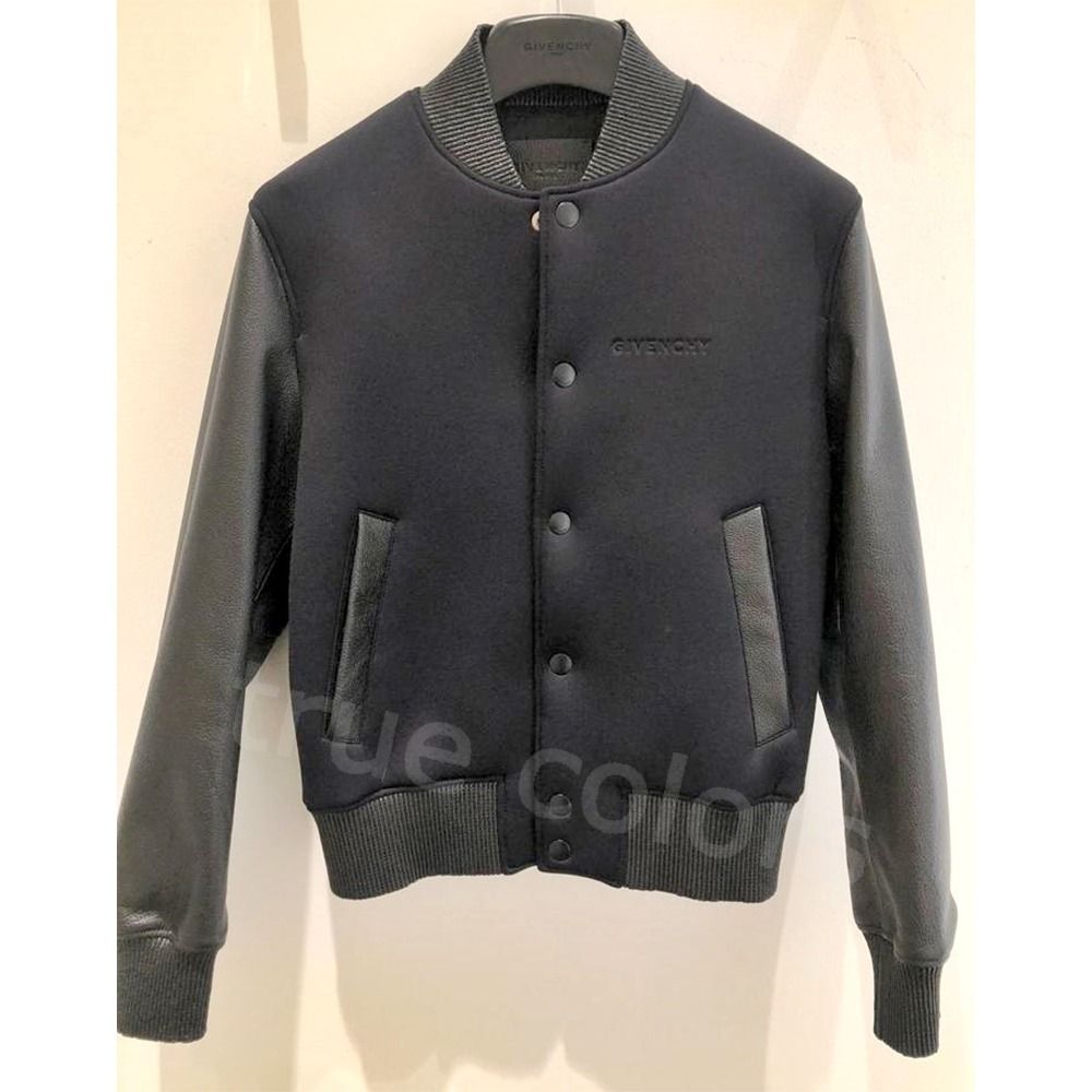 GIVENCHY ジバンシィ エンボスロゴ ボンバージャケット *BLACK