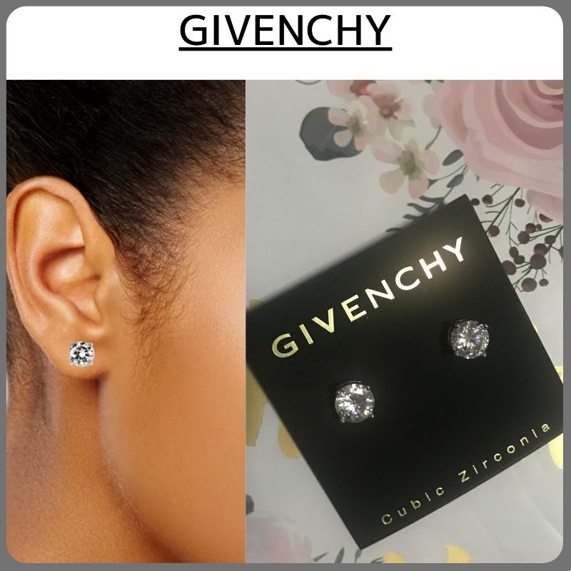 国内発送】GIVENCHY クリスタル ピアス♪ユニセックス (GIVENCHY