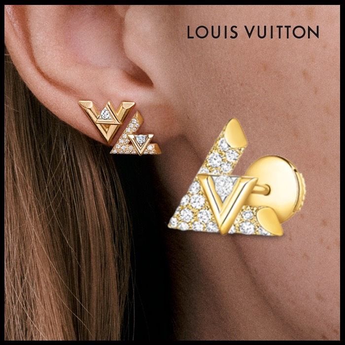 Louis Vuitton ピアス《 LV ヴォルト ワン》ゴールド DHL 直営店