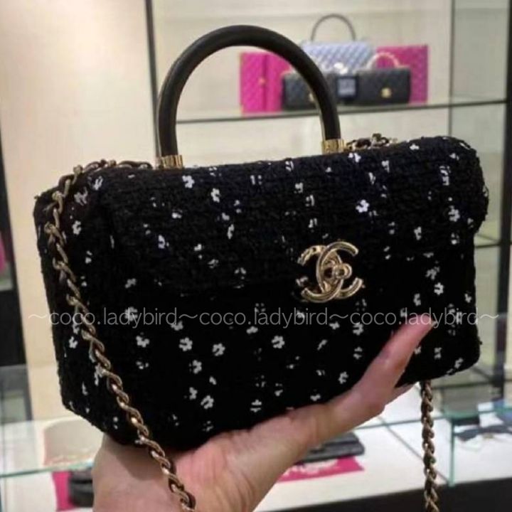 ☆23K 23/24AW ツイード×スパンコール☆ CHANEL ボックスバッグ