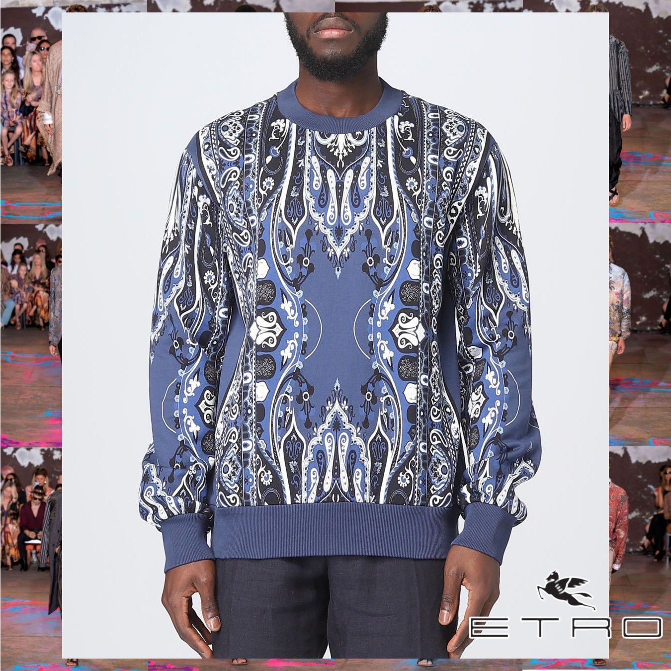 ETRO プレイスメント ペイズリー クルーネック スウェットシャツ (ETRO