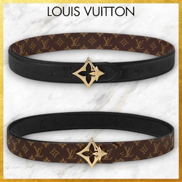 すぐ届く お洒落なバックル Louis Vuitton フラワーグラムベルト
