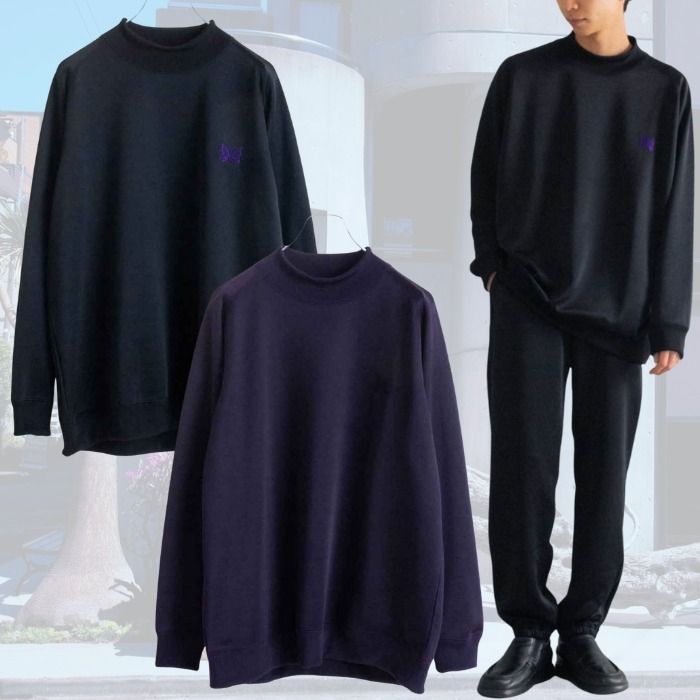 すぐ届く【別注レア】NEEDLES ロングスリーブ モックネックT (Needles