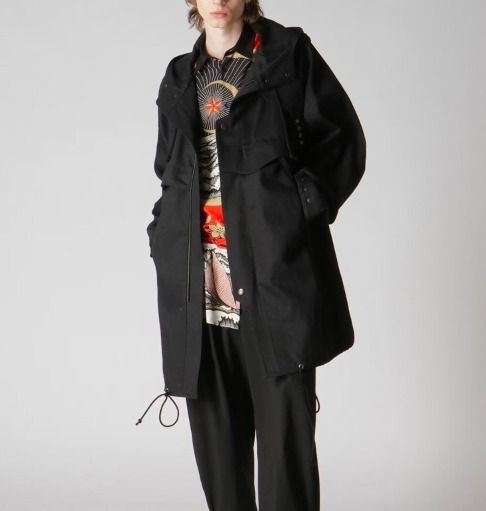 GroundY / Yohji Yamamoto ] 8OZ DENIM MOUNTAIN HOODIE COAT (Yohji