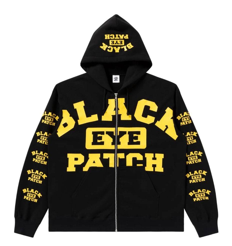 国内即発【BlackEyePatch】COLLEGE LOGO ZIP HOODIE全2色