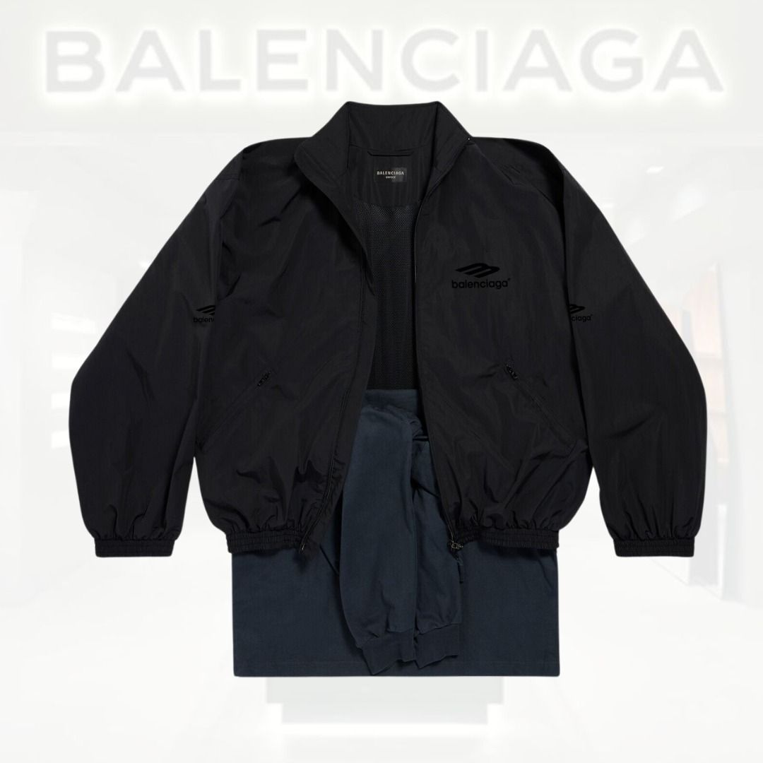 送料込直営店+BALENCIAGA+PATCHED TRACKSUIT ジャケット (BALENCIAGA