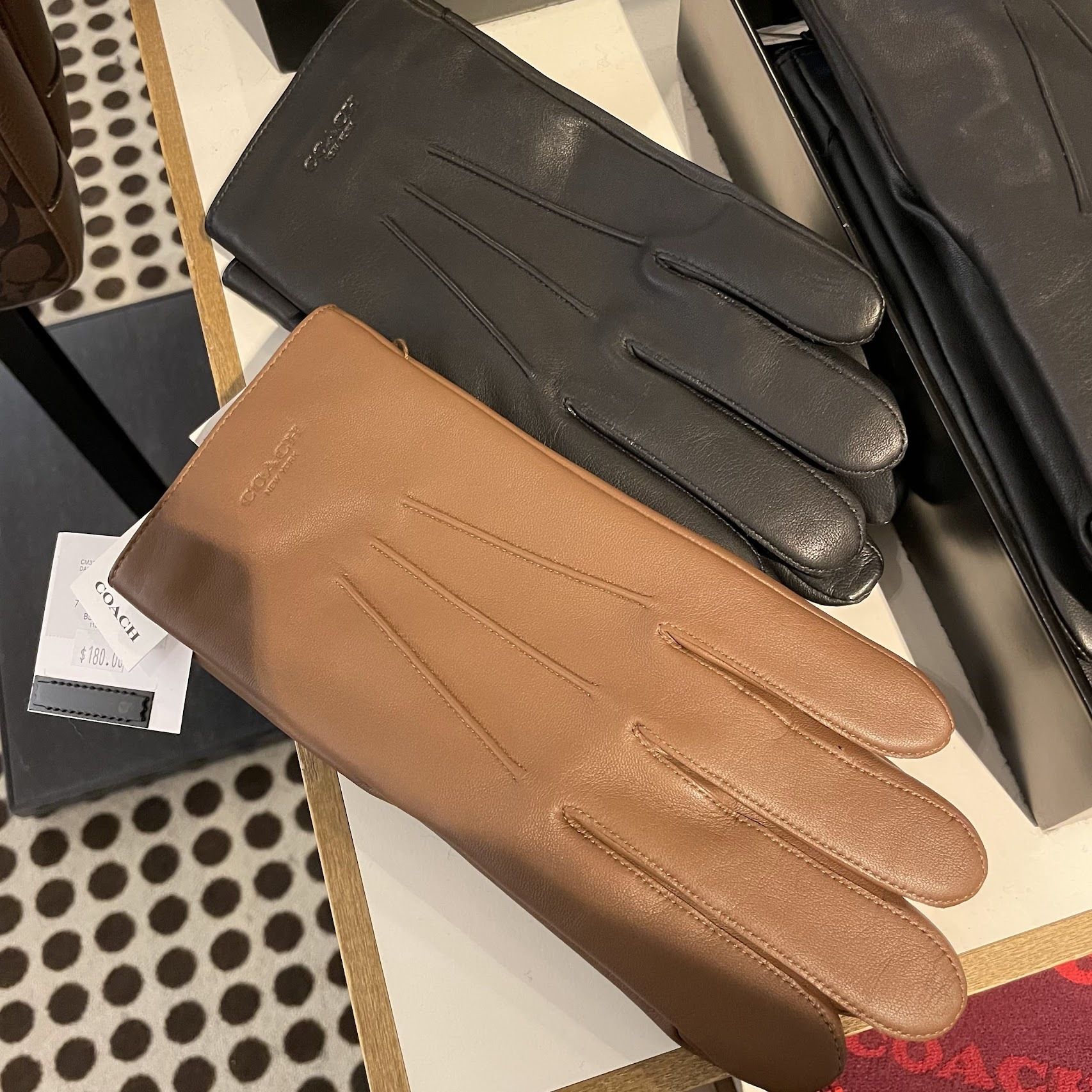 COACH メンズレザー手袋☆テック グローブ CM330 (Coach/手袋) 54182