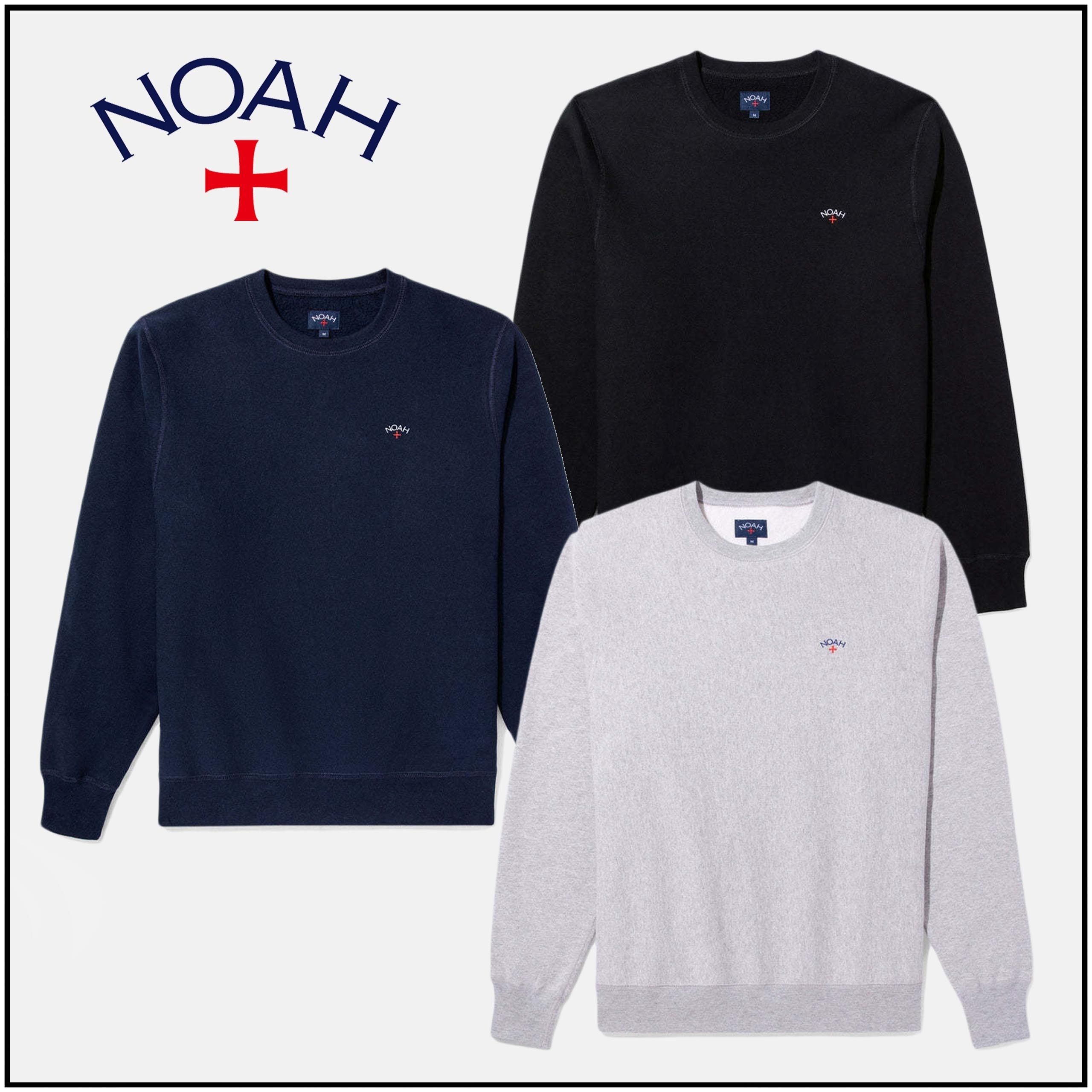 NOAH ALWAYS ブラック クルーネック スウェット Core Classic Crewneck
