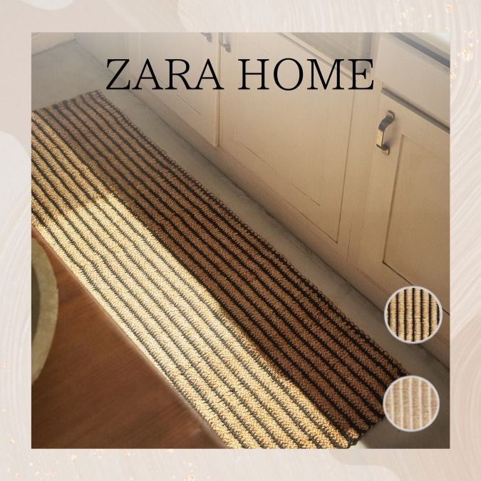 ZARA HOME】滑り止め加工 ジュート ラグ (ZARA HOME/マット) 5259/029