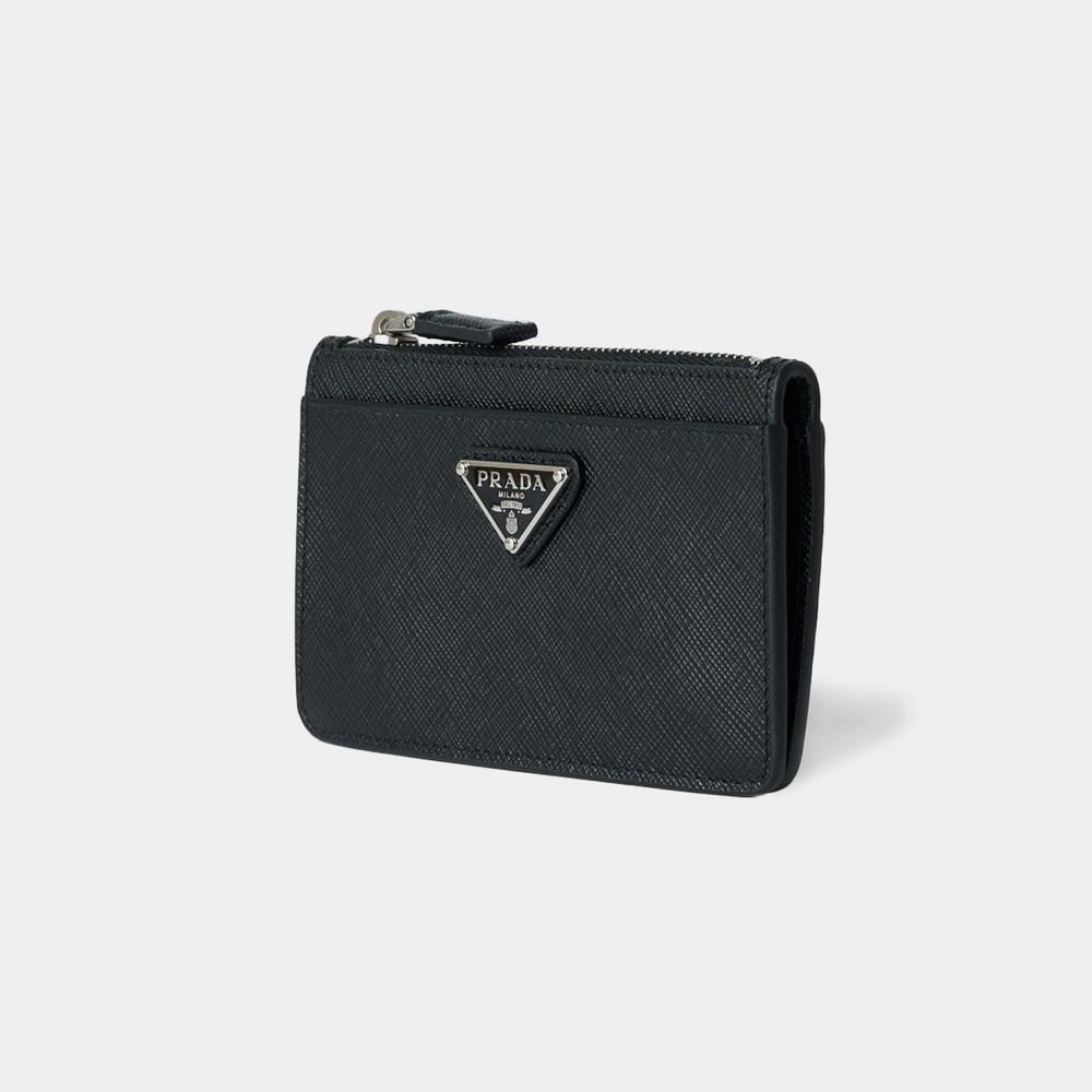 PRADA＊サフィアーノレザー ジッパー カードホルダー (PRADA/カード