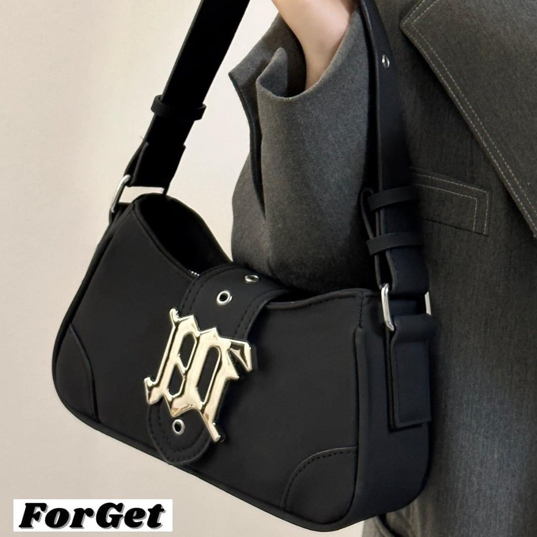 韓国 2way ショルダーバッグ ハンドバッグ メタルモチーフ Y2K