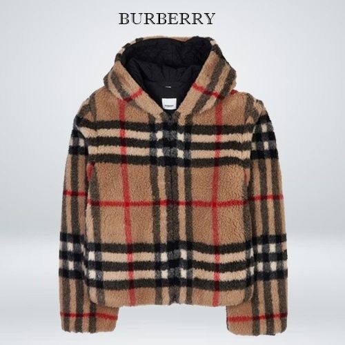 Burberry バーバリー アウター チェック フリース ジャケット
