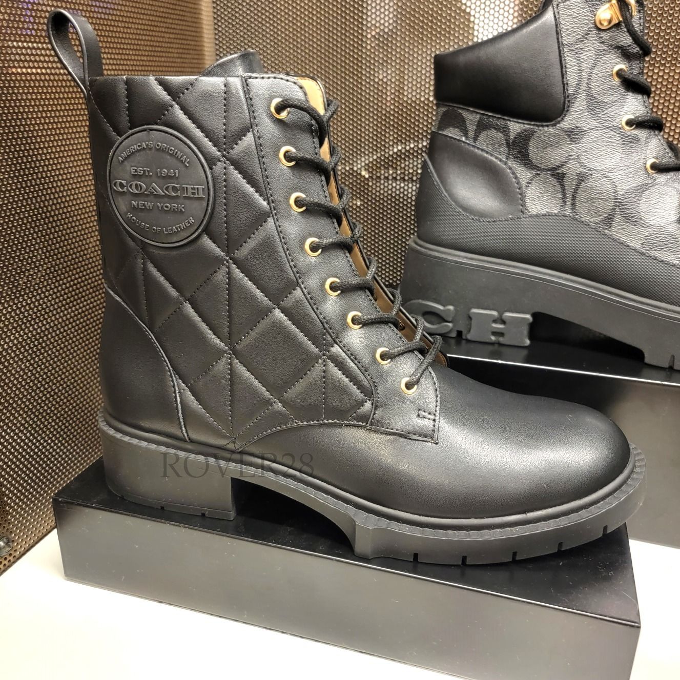 新作【COACH】大人かっこいい雰囲気を放つ ☆ サイドゴア ブーツ