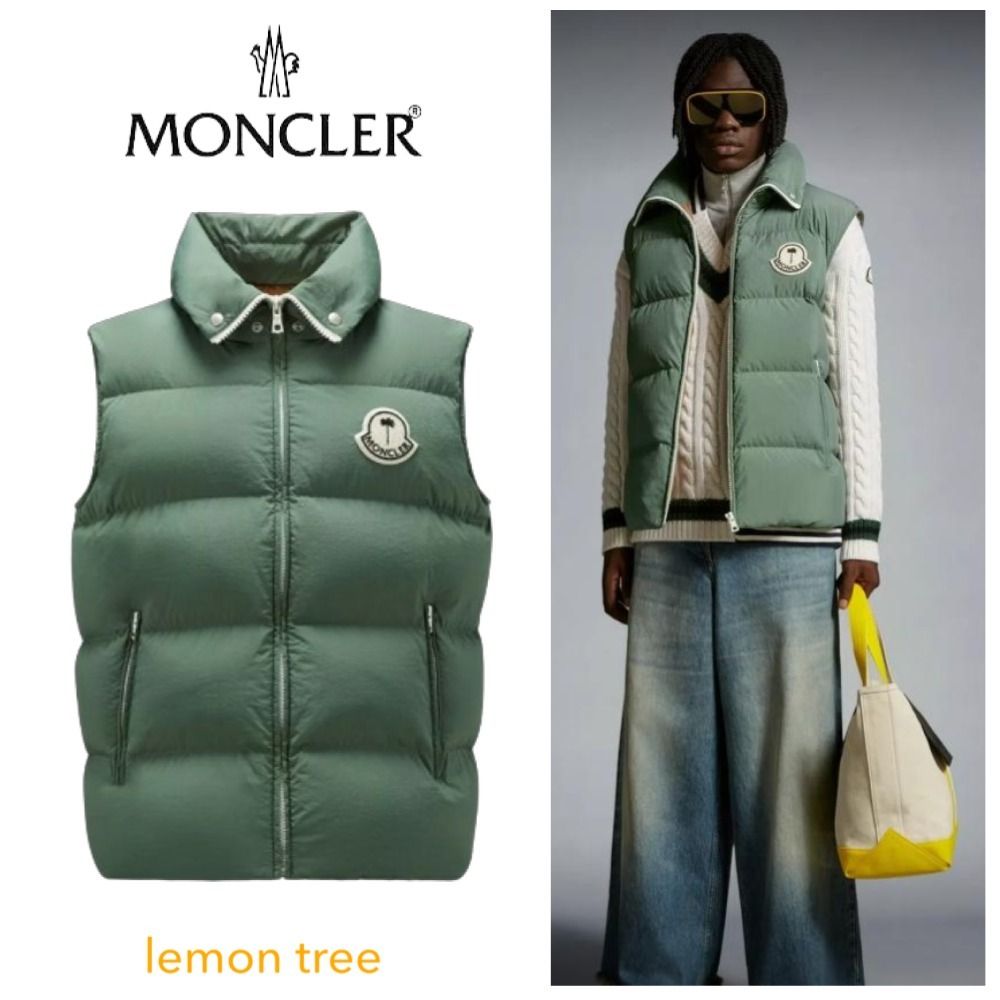 MONCLER】RODMAR ダウンベスト Palm Angels ナイロン グリーン