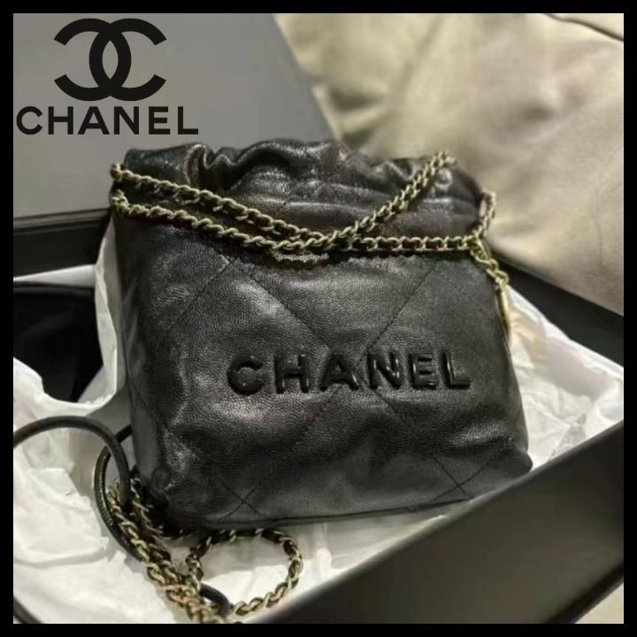 CHANEL22 ミニ ハンドバッグ ソーブラック (CHANEL/ショルダーバッグ