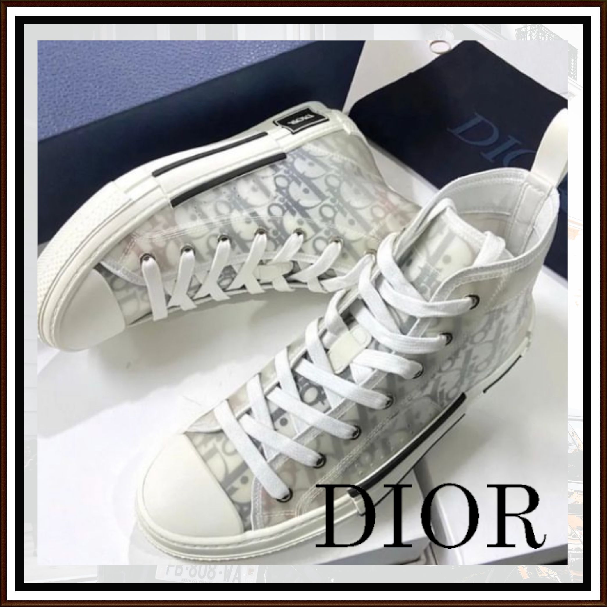 安心・安全の国内配送♪】☆ディオール☆ハイカットスニーカー (Dior