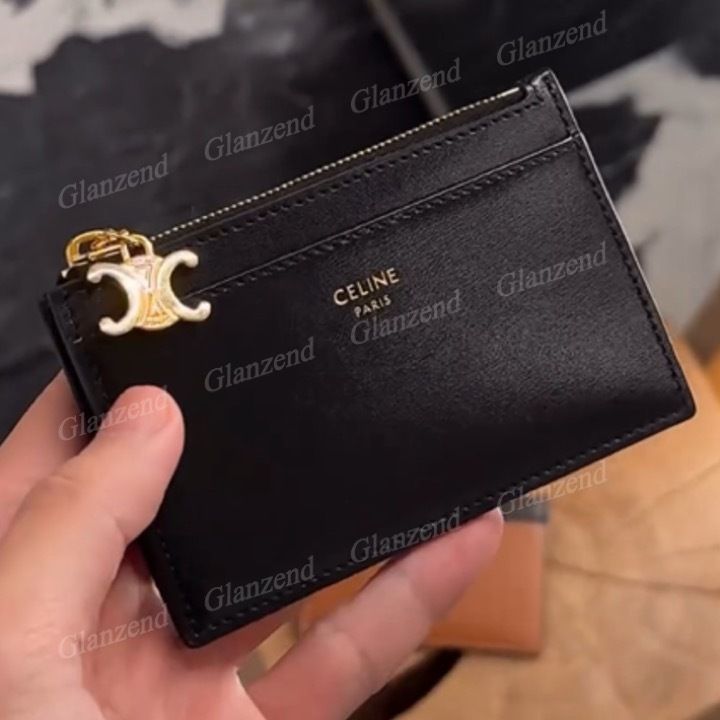 ☆大人気☆【CELINE】トリオンフ ジップ付き カードホルダー (CELINE