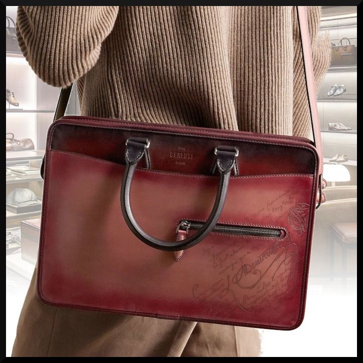 BERLUTI】Un Jour ミニ グラディアント レザーブリーフケース (Berluti