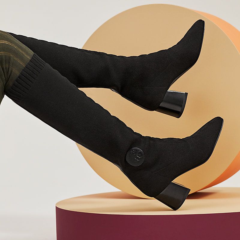 コーデのポイントに♪】HERMES フォンテーヌ 60 ブーツ (HERMES/ロング