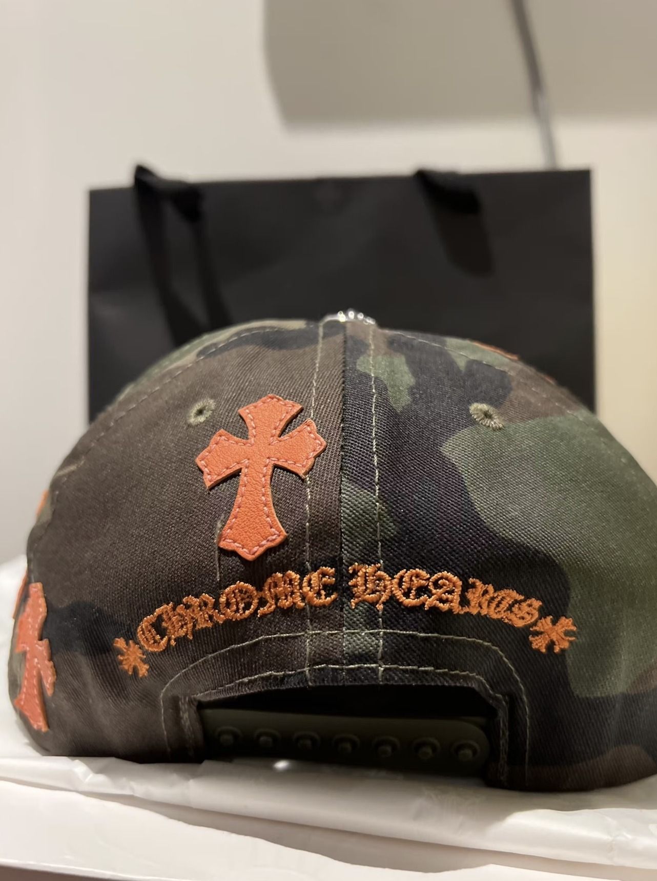 Chrome Hearts†☆入手困難☆レザークロスパッチ キャップ (CHROME