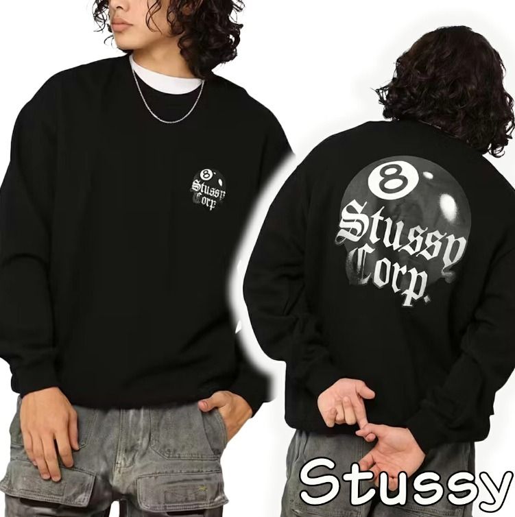 ステューシー ロゴ スウェット トレーナー 8ボール フリース (STUSSY